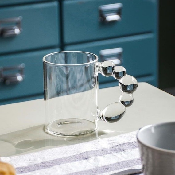 Mushroom Cup Dome Lid Glass Coffee Cup - Our Dining Table