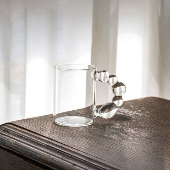 Handle mug borosilicate glass