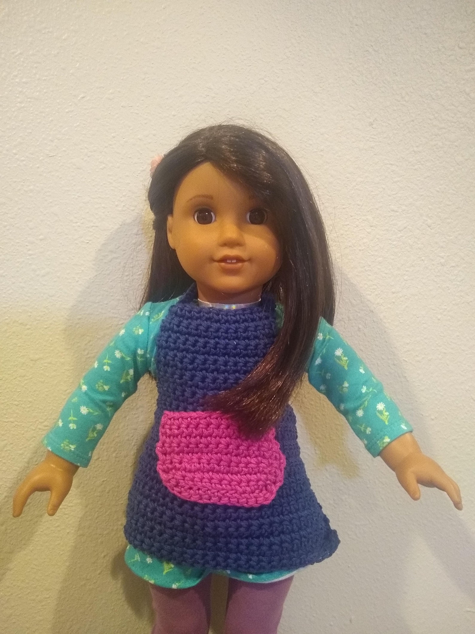 Crochet Pattern 18 Inch Doll Apron With Short and Long Ties Etsy