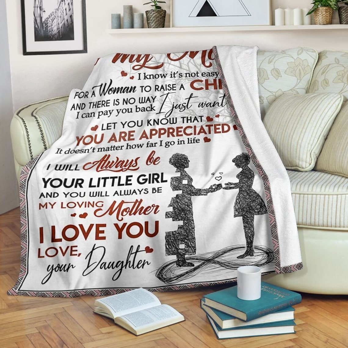 Mom and Daughter Blanket Gift for Mothers Day I Will Always Etsy