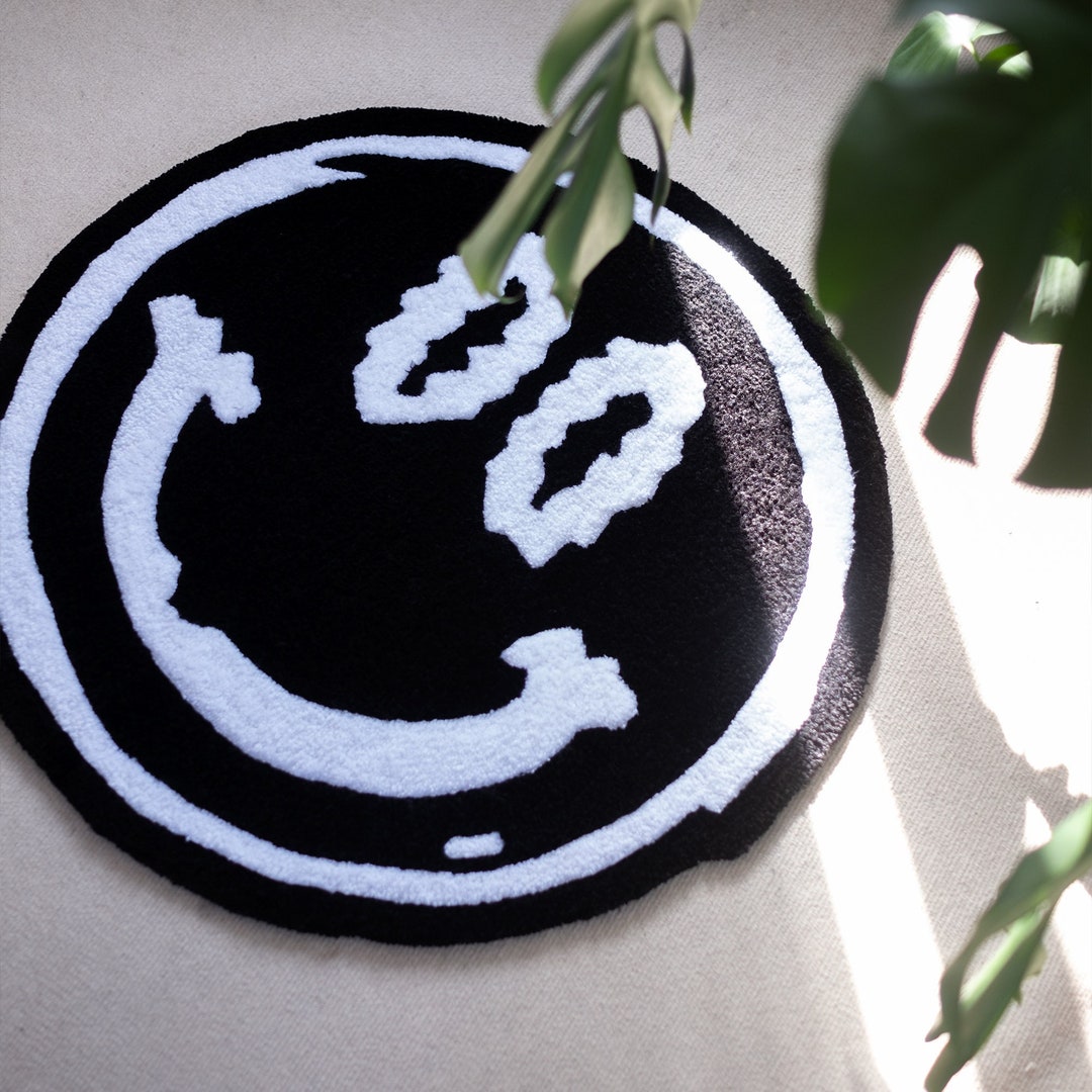 Smile Tufted Rug, Handmade Tufted Rug, Custom Smile Rug, Gift for ...