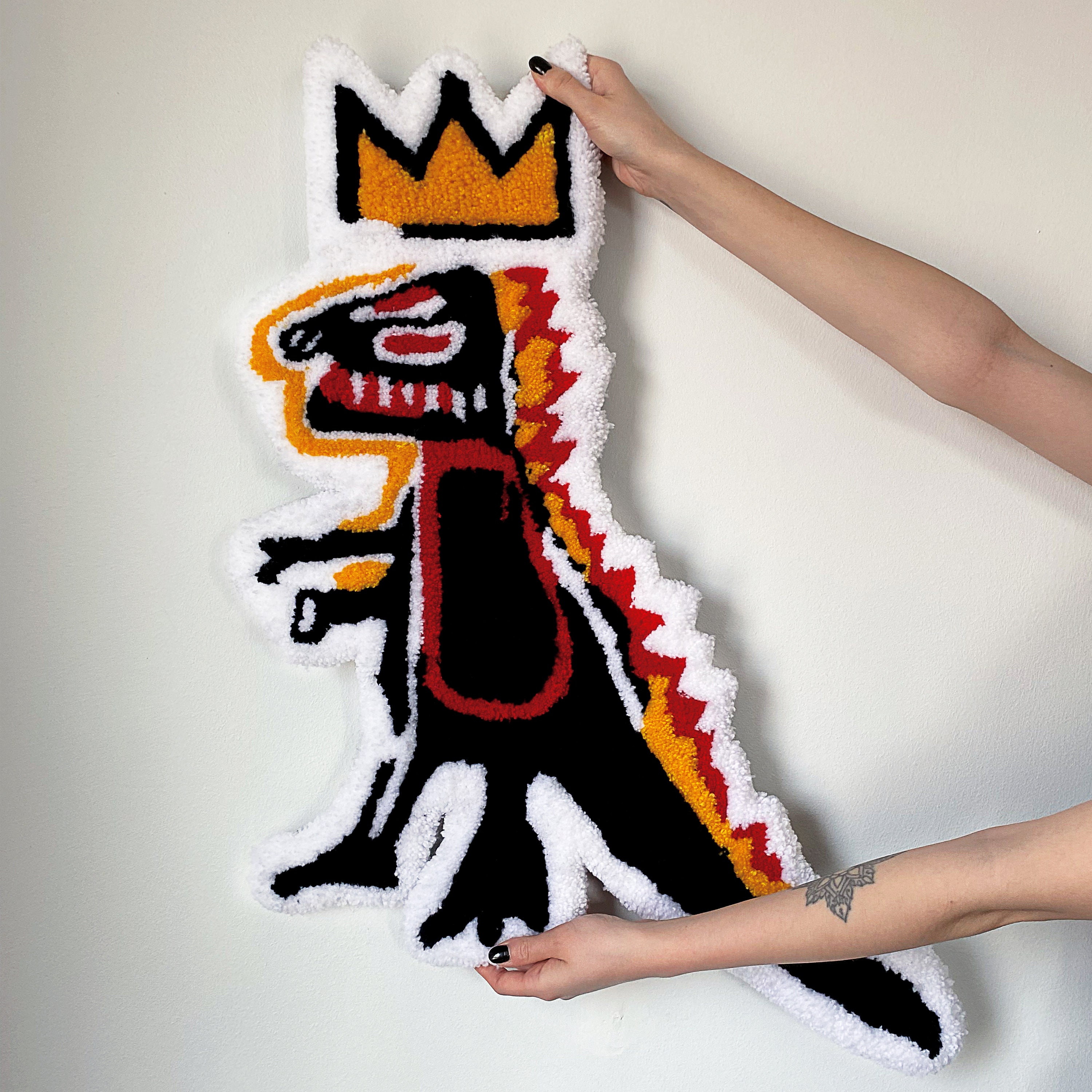 Jean-Michel Basquiat King Dark Coir Doormat By Ruggable in 2023