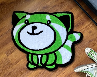 Dywan pikowany Kiss Land, ręcznie robiony dywan pikowany na zamówienie, dywan pikowany, 100% ręcznie robiony dywan pikowany