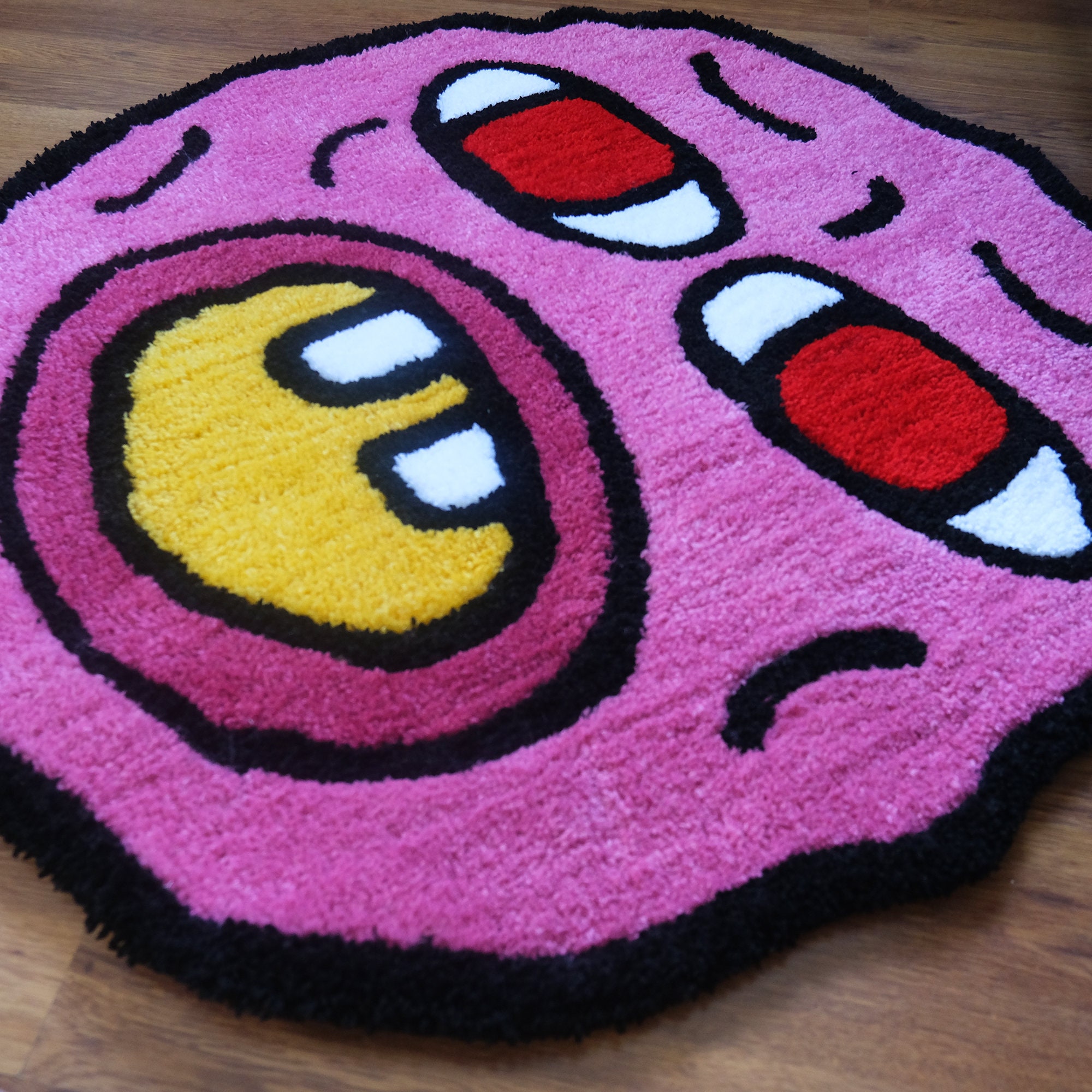 Cherry Bomb Rug / Handmade Cherry Bomb Rug / Handmade Tufted Etsy
