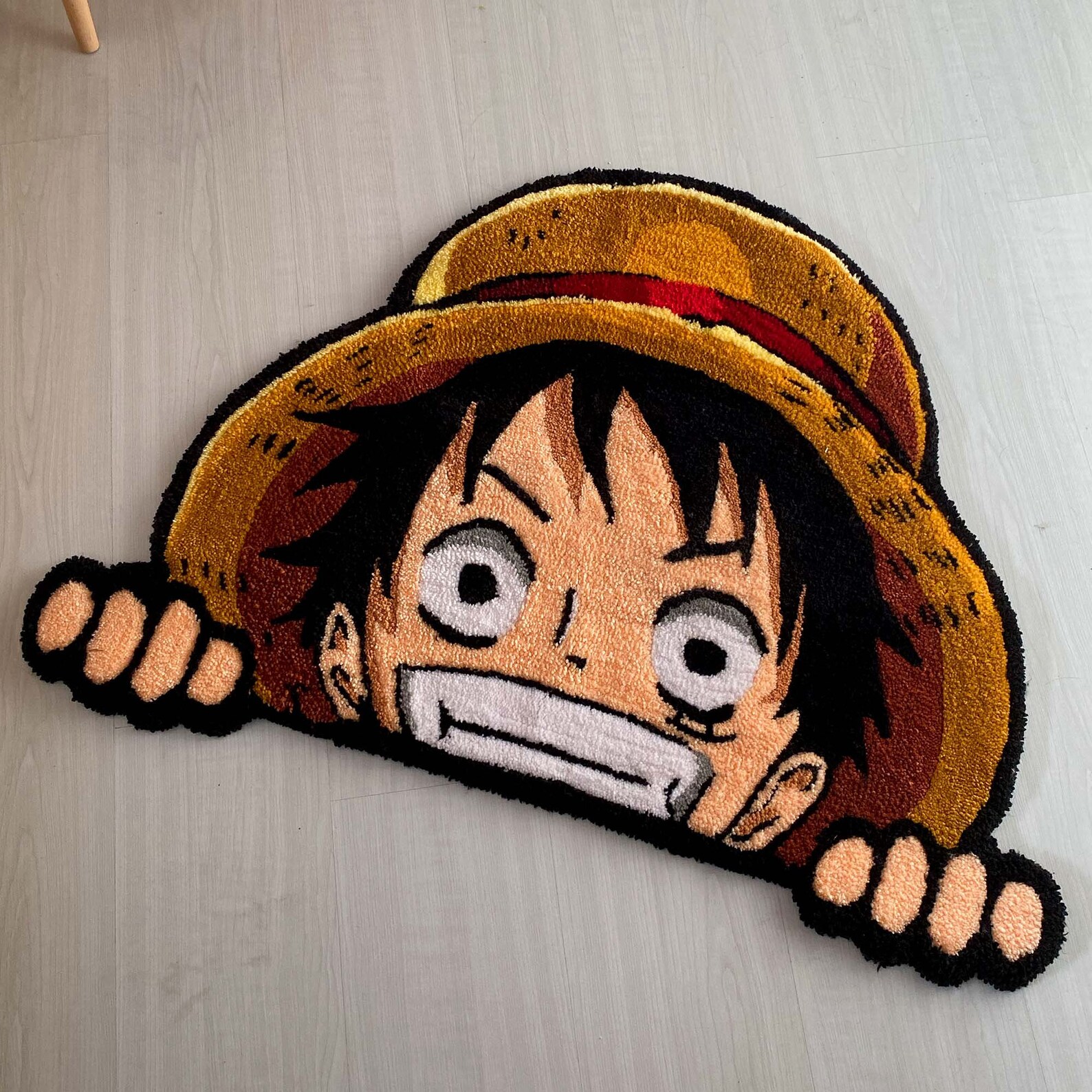 Monkey D. Luffy Tufted Rug One Piece Tufted Rug Anime Rug Etsy