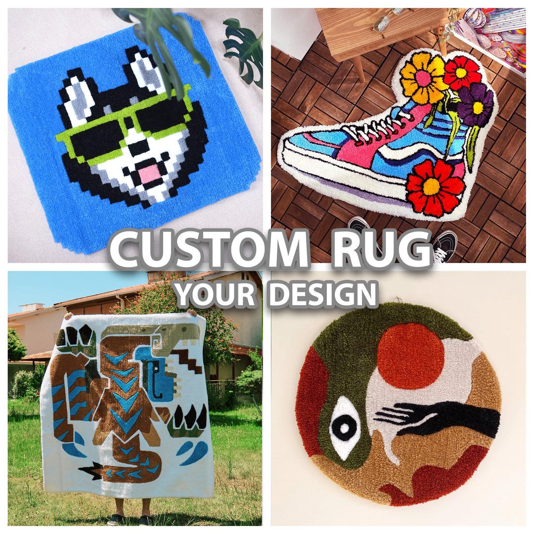 Custom Tufted Rug: Handmade Acrylic Rug, Your Design - Etsy