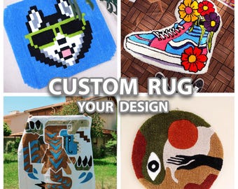 Custom Tufted Rug: Handmade Acrylic Rug, Your Design