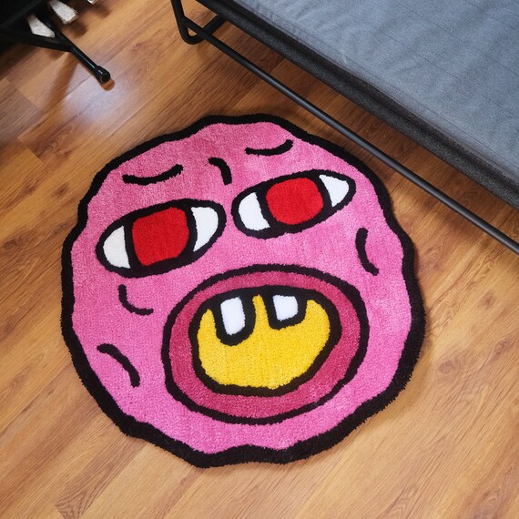 Cherry Bomb Rug / Handmade Cherry Bomb Rug / Handmade Tufted Etsy
