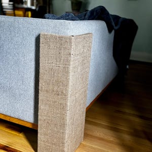 Custom couch corner scratching post