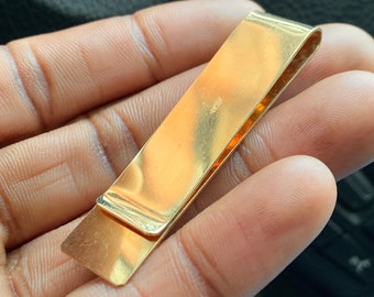 Solid 14k Yellow Gold Big Heavy Money Clip 26mm x 55mm Solid 14k Yellow Gold Big Heavy Money Clip 26mm x 55mm