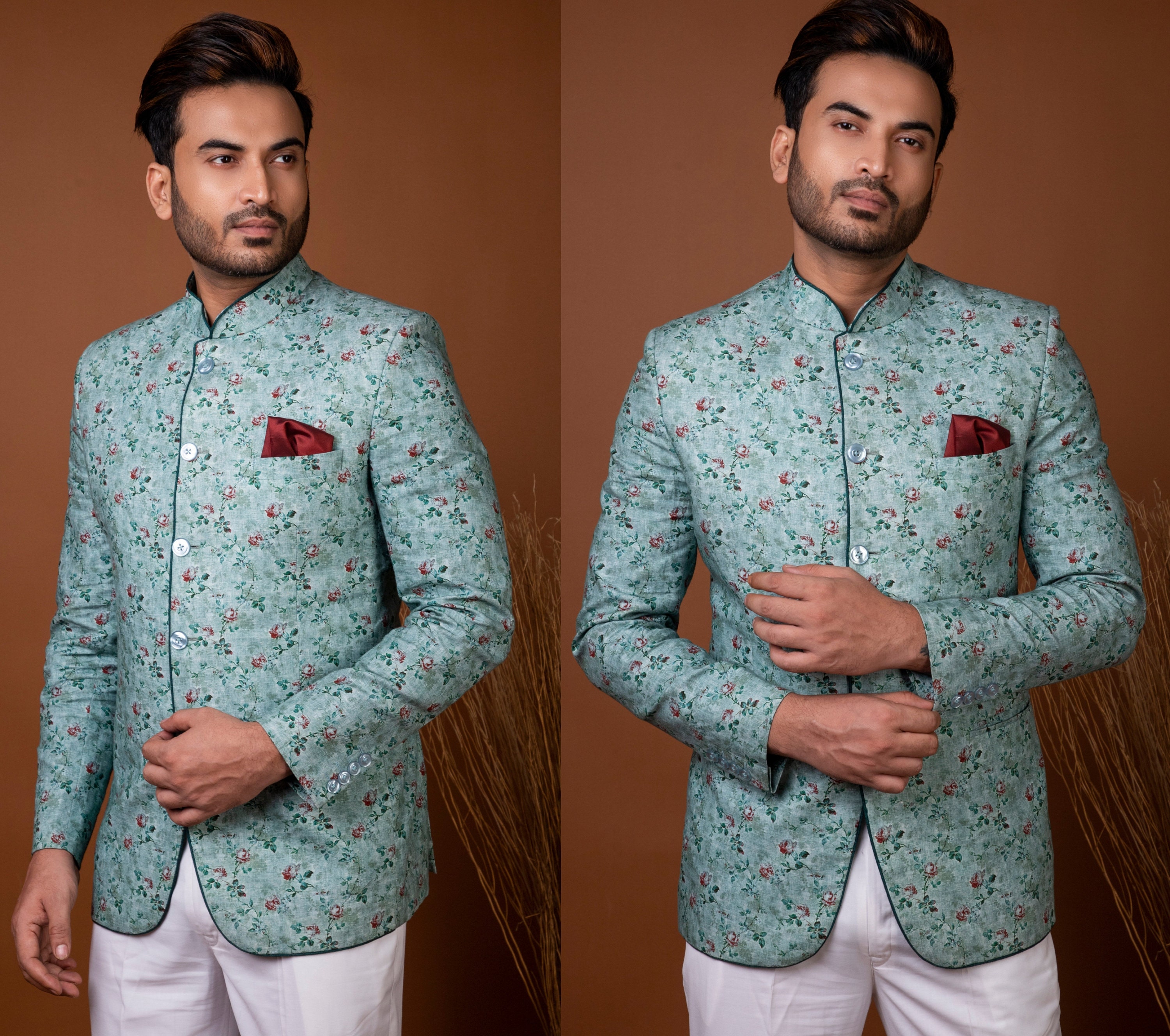 Jodhpuri Suit Bandhgala Suit Jodhpuri Jacket Groom Suit Prince Coat