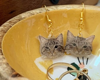 Custom Pet Earrings, Custom Dog Jewelry, Custom Cat Jewelry, Pet Earrings, Cat Earrings, Dog Earrings, Handmade Gift, Dog Mom, Cat Mom