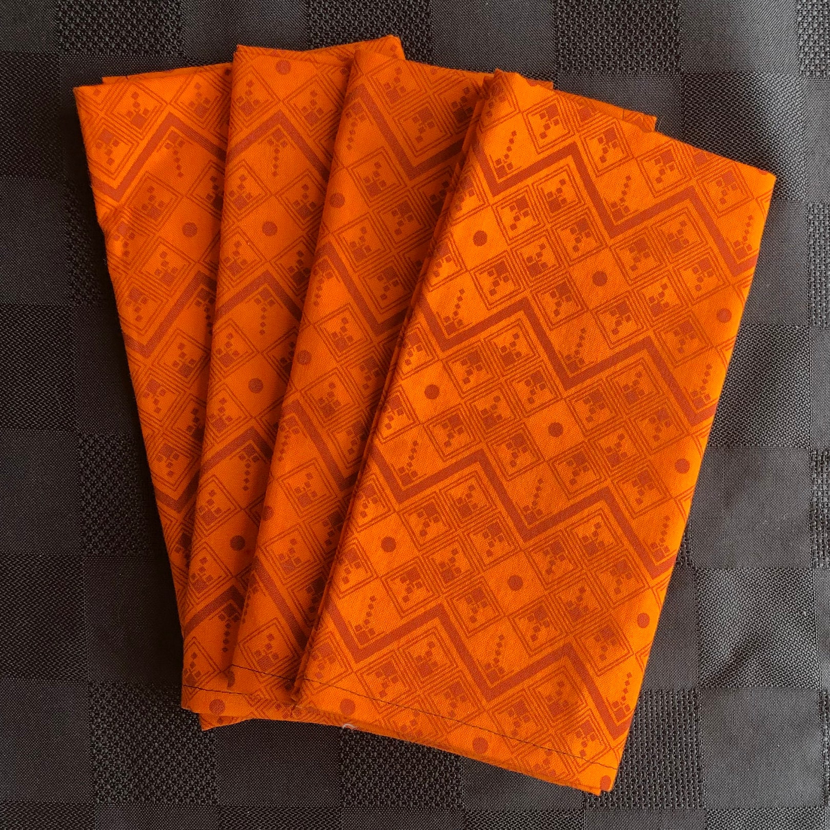 Reusable cloth table napkins set of 4 full size napkins. Etsy