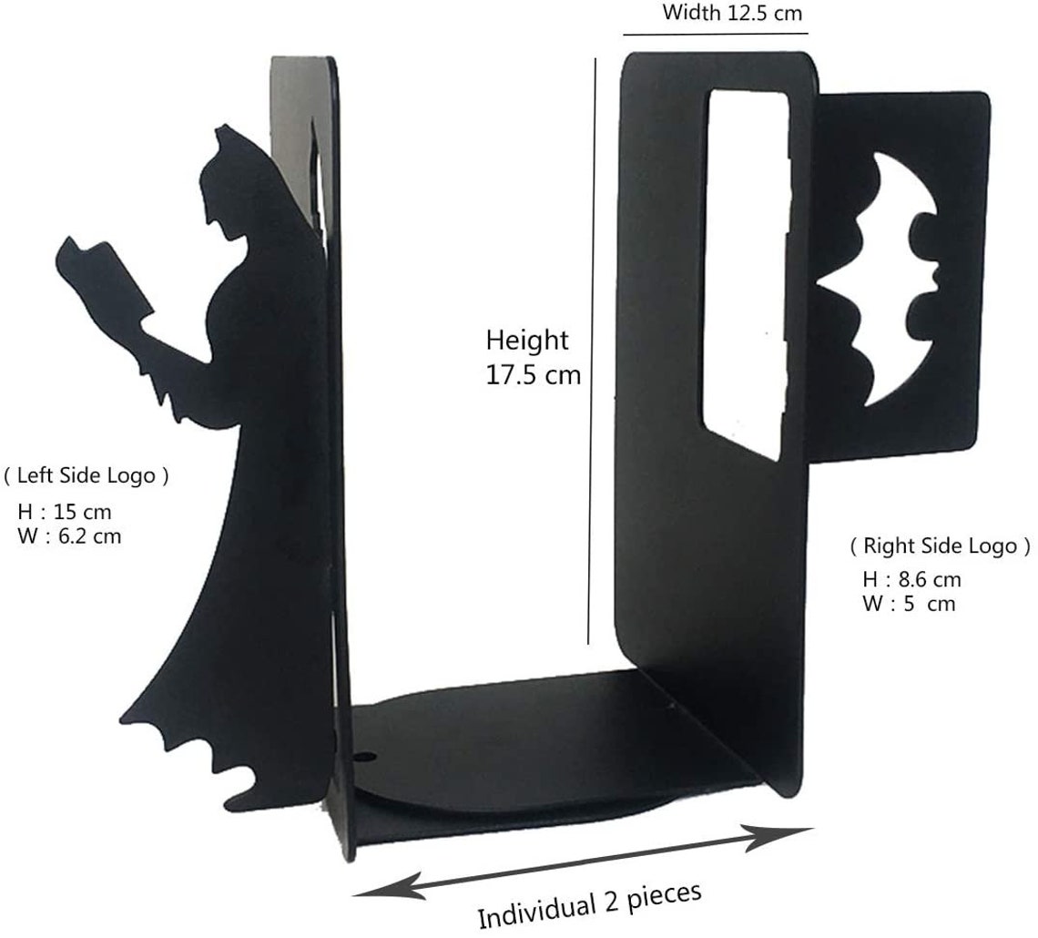 Batman Metal Bookends Metal Decor Metal Art Gift Batman Etsy