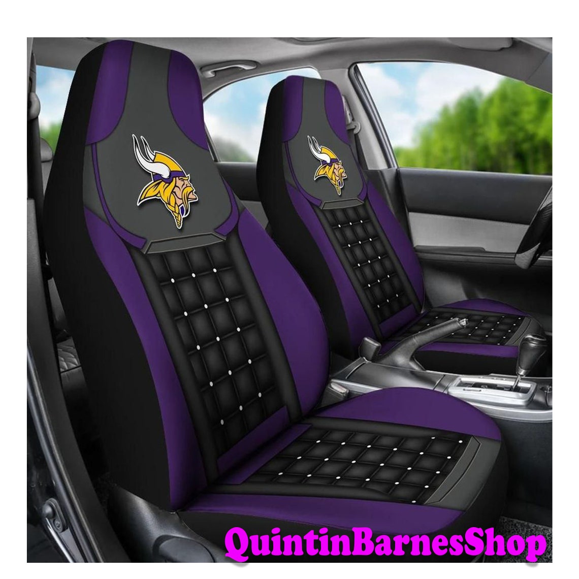 Minnesota Vikings Car Seat Covers NFL Car Seat cover Gifts Etsy