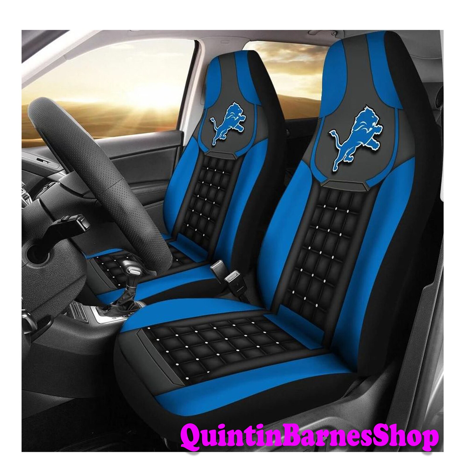 Detroit Lions Car Seat Covers NFL Car Seat Cover Gifts NFL Etsy