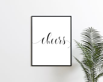 Saludos imprimibles, arte de pared, descarga instantánea, decoración de pared