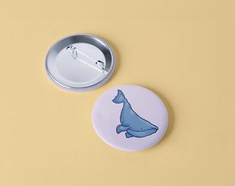 Whale Button (1" Round)