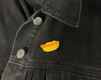 Hot Dog Enamel Pin