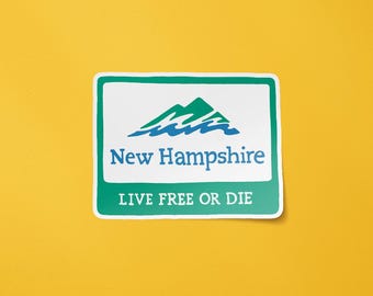 New Hampshire Sign Sticker
