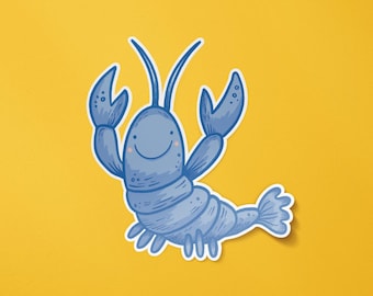 Blue Lobster Sticker