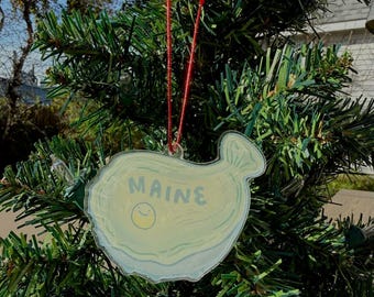 Maine Oyster Ornament