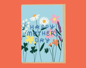 Mothers Day Florals Greeting Card