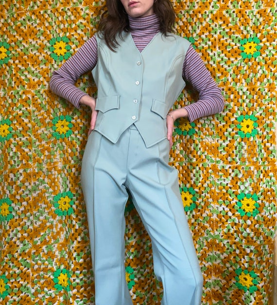 70’s vintage H Bar C California Ranchwear seafoam