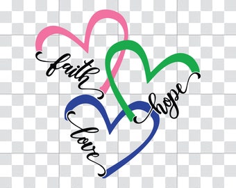 Free Free 339 Faith Hope Love Heart Svg SVG PNG EPS DXF File