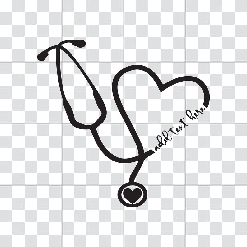 Stethoscope Heart SVG Stethoscope SVG Nurse SVG Doctor Etsy