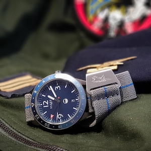 Cinturino Bracciale Marine Nationale Rafale per orologio 20mm Military Air Force MR