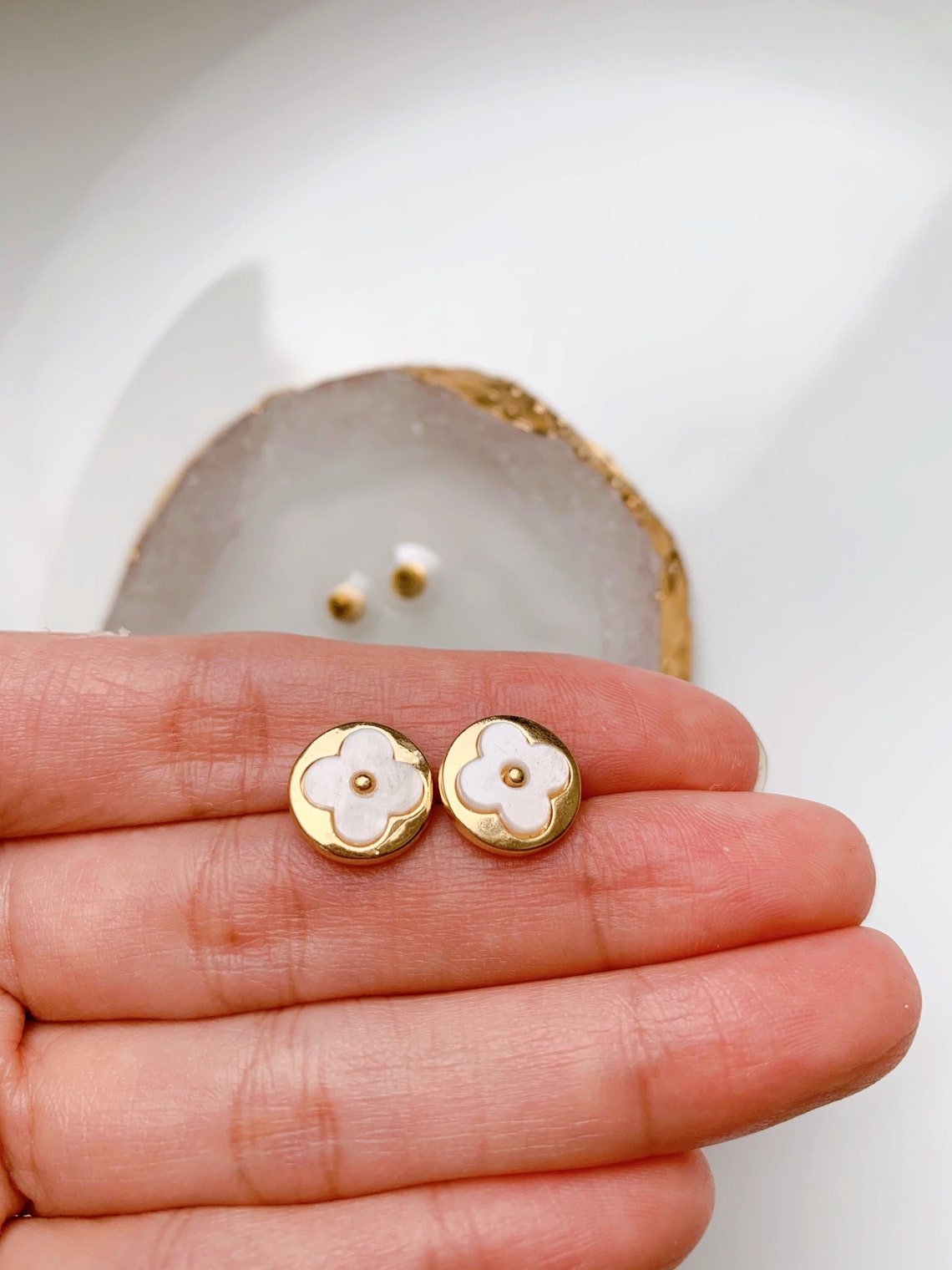 designer inspired stud earrings