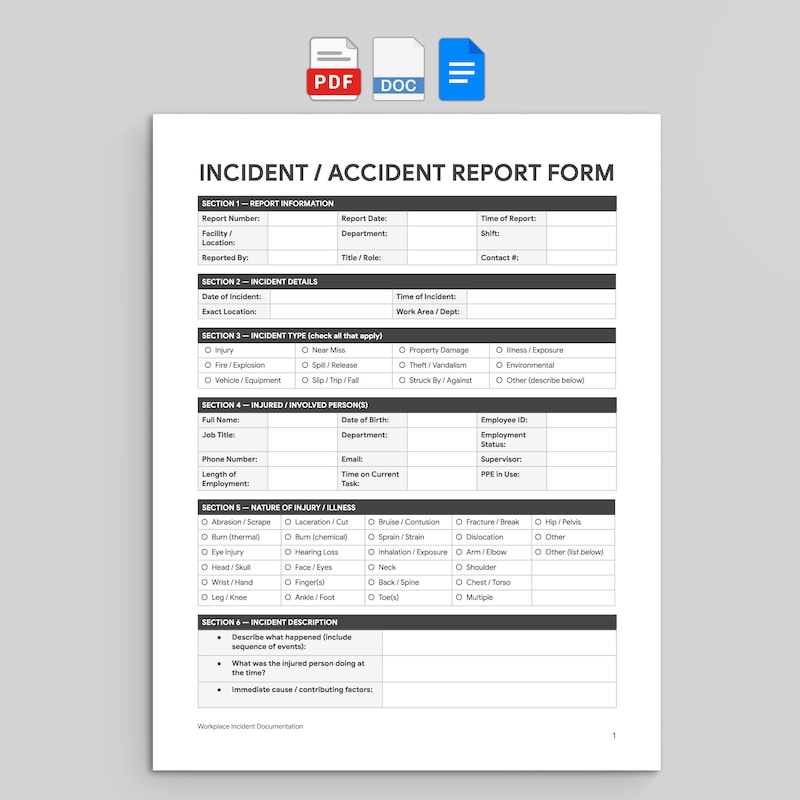 Incident Response Template - Etsy