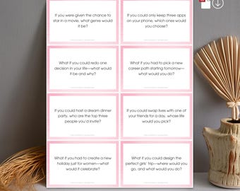 Galentine's Day Icebreaker Cards: Ladies Night Conversation Starters (Digital Download)