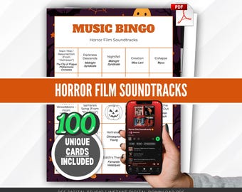 Bingospel Halloweenmuziek | Horrorfilmsoundtracks (afdrukbare pdf)