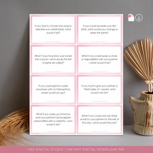 Couples Conversation Starter Cards: Icebreaker Game (Digital Download)