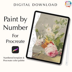 Digital Paint by number kit Floral Still Life Van Os