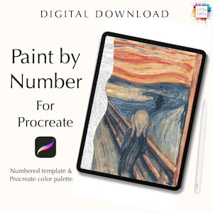 Colorful DIY art: Digital Paint By Number Kit for Art Apps