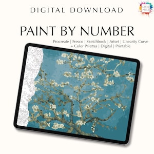 Digital Paint by number kit Almond blossom by Van Gogh