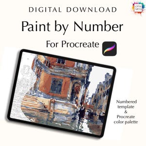 Digital Paint by number kit of Scuola di San Rocco by John Singer Sargent