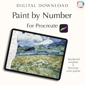 Digital Paint by number kit Landscape from Saint-Rémy by Van Gogh