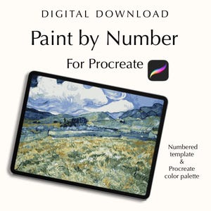 Digital Paint by number kit Landscape from Saint-Rémy by Van Gogh