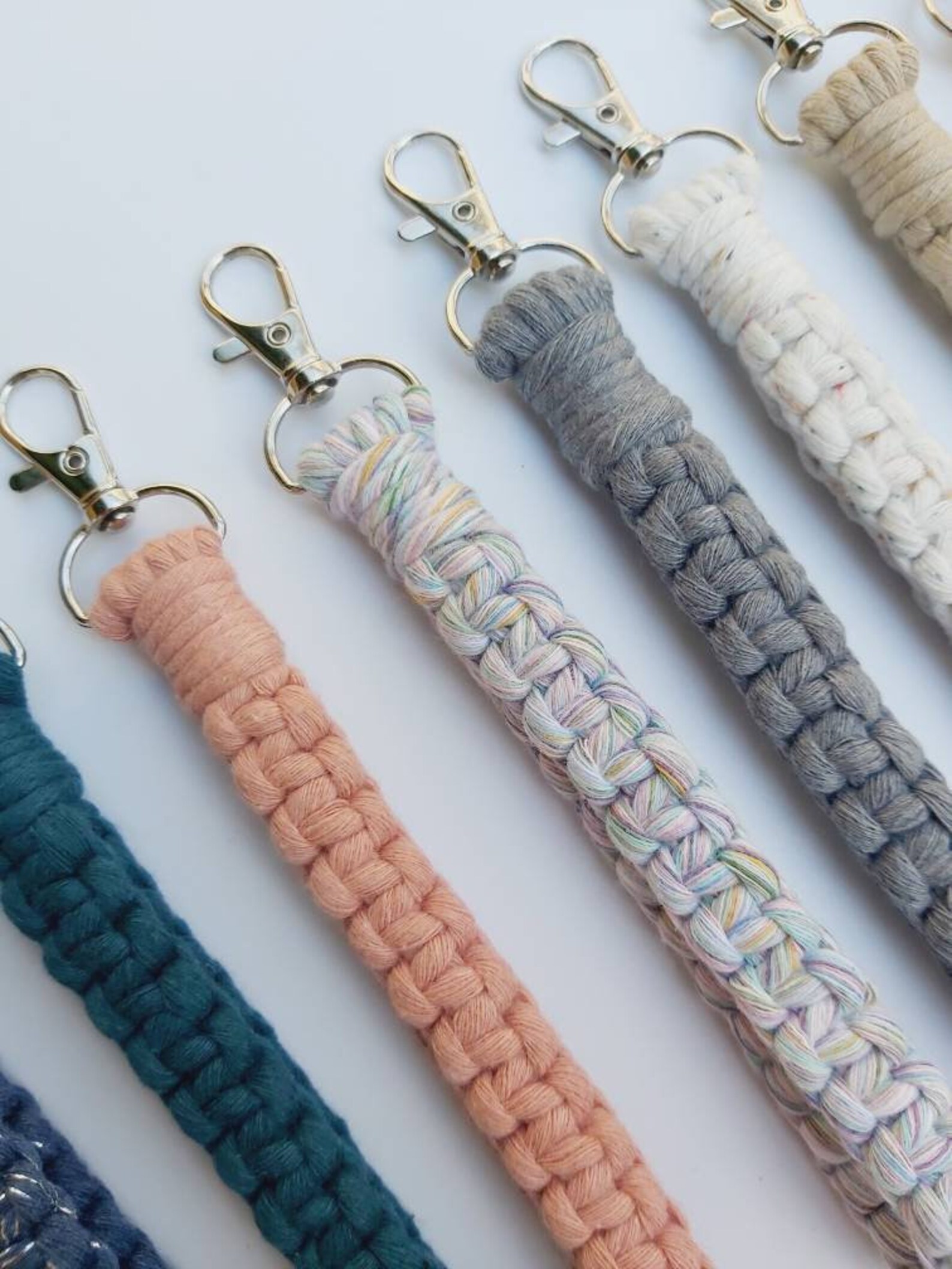Macrame Wristlet Wrist Lanyard Macrame Lanyard Keychain Etsy UK