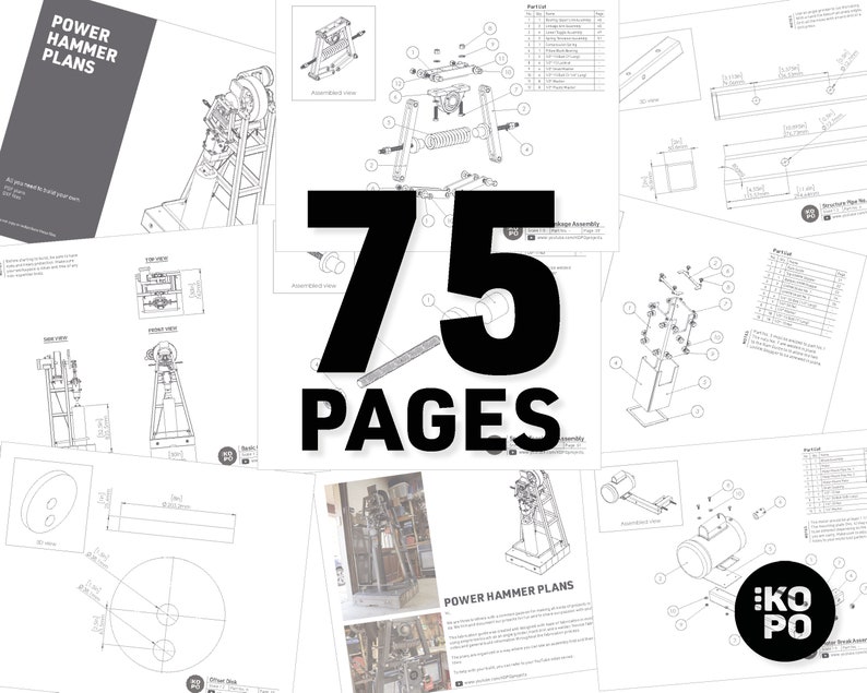 POWER HAMMER Plans Dxf Files Included KOPO Project Etsy