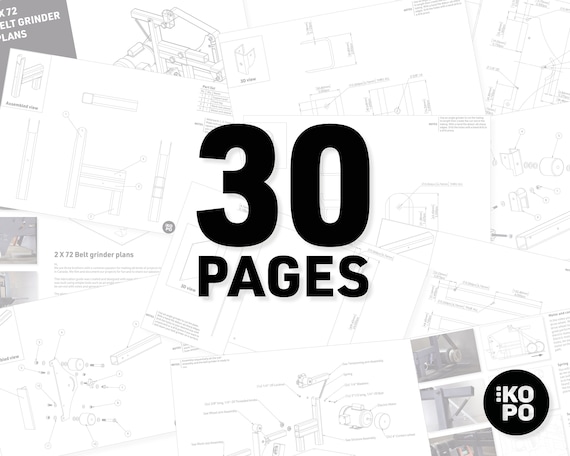 2x72'' Belt Grinder Plans | DXF Files Included | KOPO Projects - Etsy