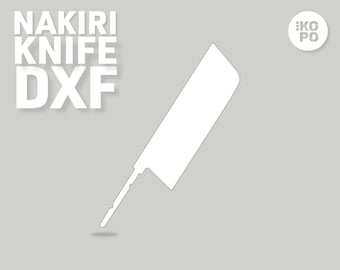 Nakiri Knife DXF File | Laser, Plasma, Waterjet Cutting (Digital Files)