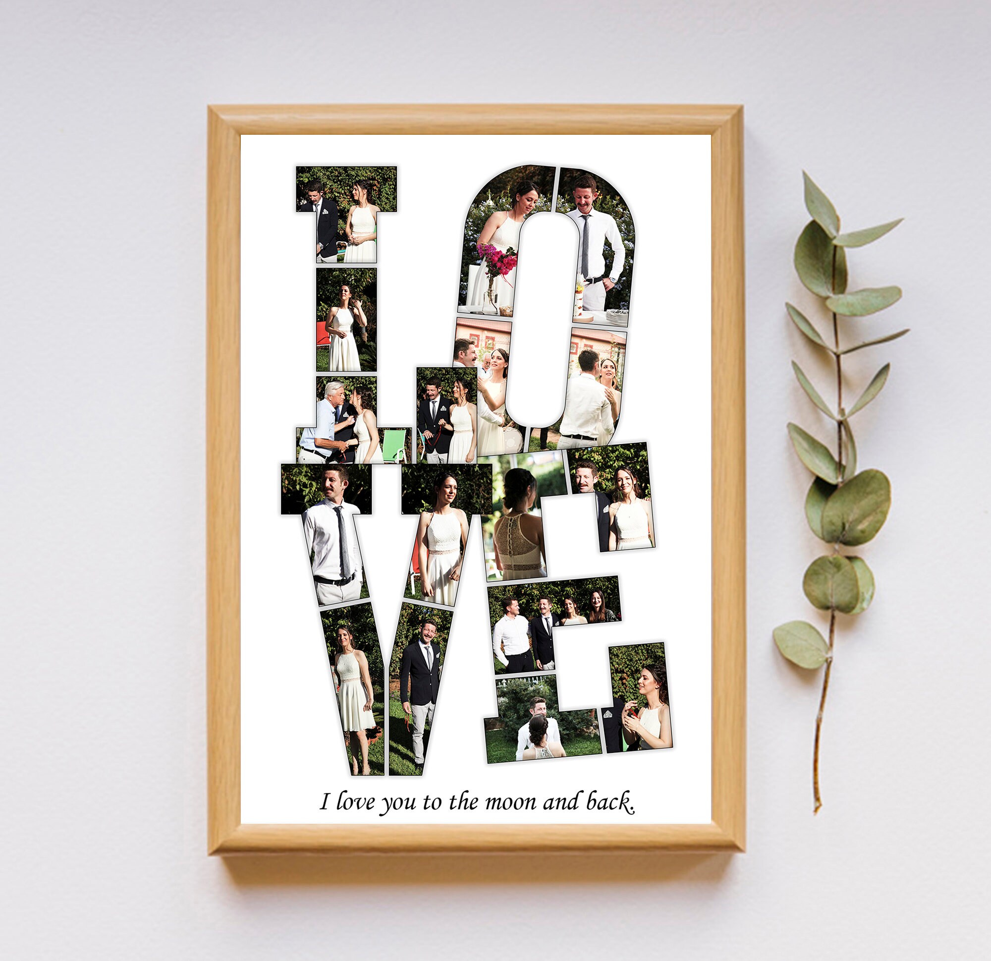 Love Photo Collage Gift for girlfriend Gift for boyfriend Etsy