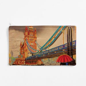 Pouch/Pencil Case:  A Time to Reflect, London Bridge