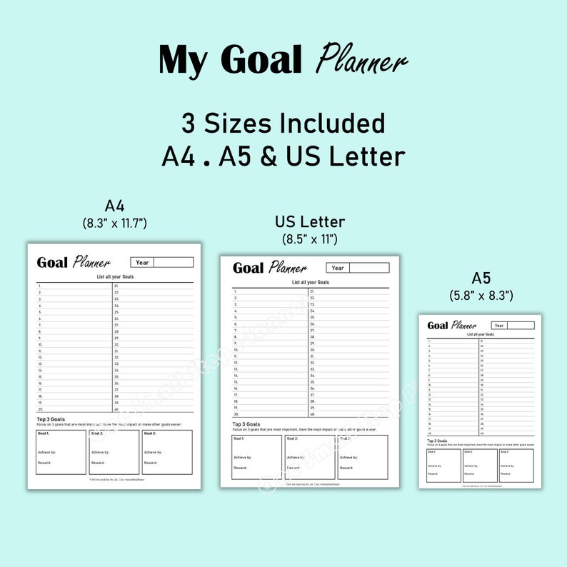 2023 Yearly Goal Planner Goal Setting Printable Goal Setting - Etsy 2023 Yearly Goal Planner Goal Setting Printable Goal Setting - Etsy