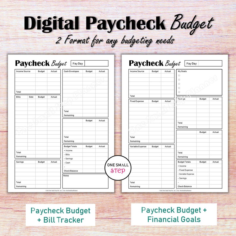 Digital Budget Planner, Goodnotes Paycheck Budget Book iPad Budget